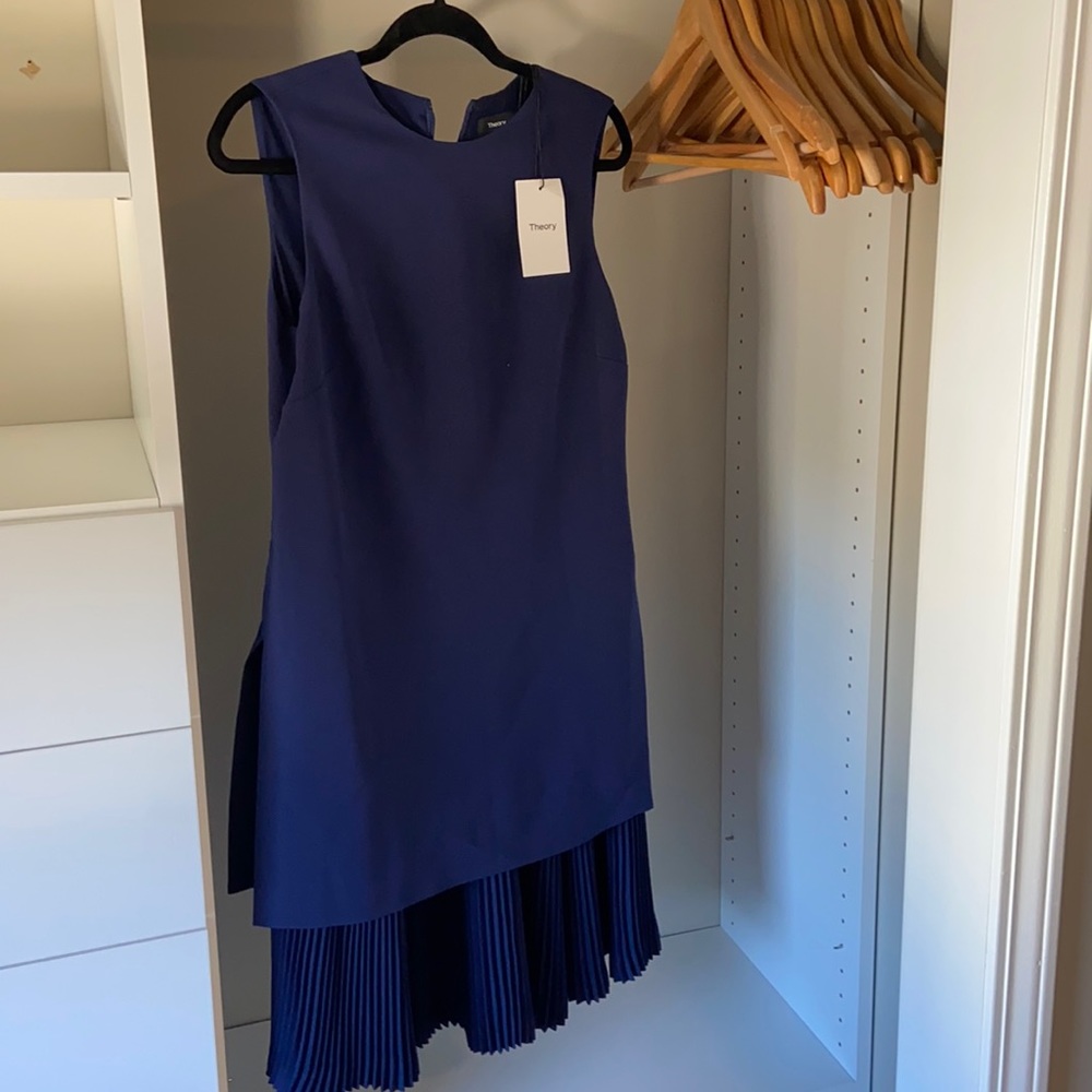 Blue Theory sleeveless dress with pleated bottom